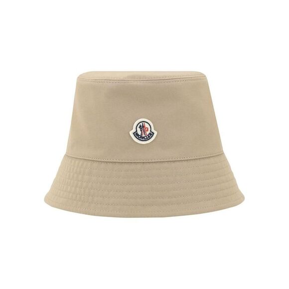 MONCLER Logo Bucket Hat Women 226 BEIGE Caps & Hats